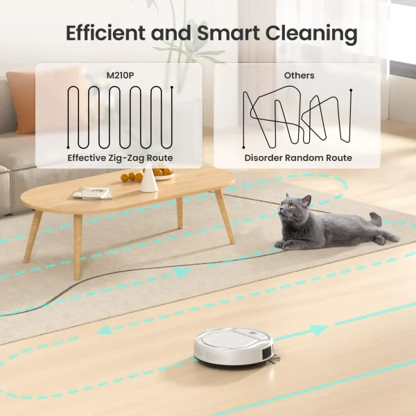 Lefant M210 Pro Robot Vacuum Cleaner, 2200Pa Powerful Suction, 120 Mins Runtime, Automatic Self-Charging,Wi-Fi/App/Alexa Control